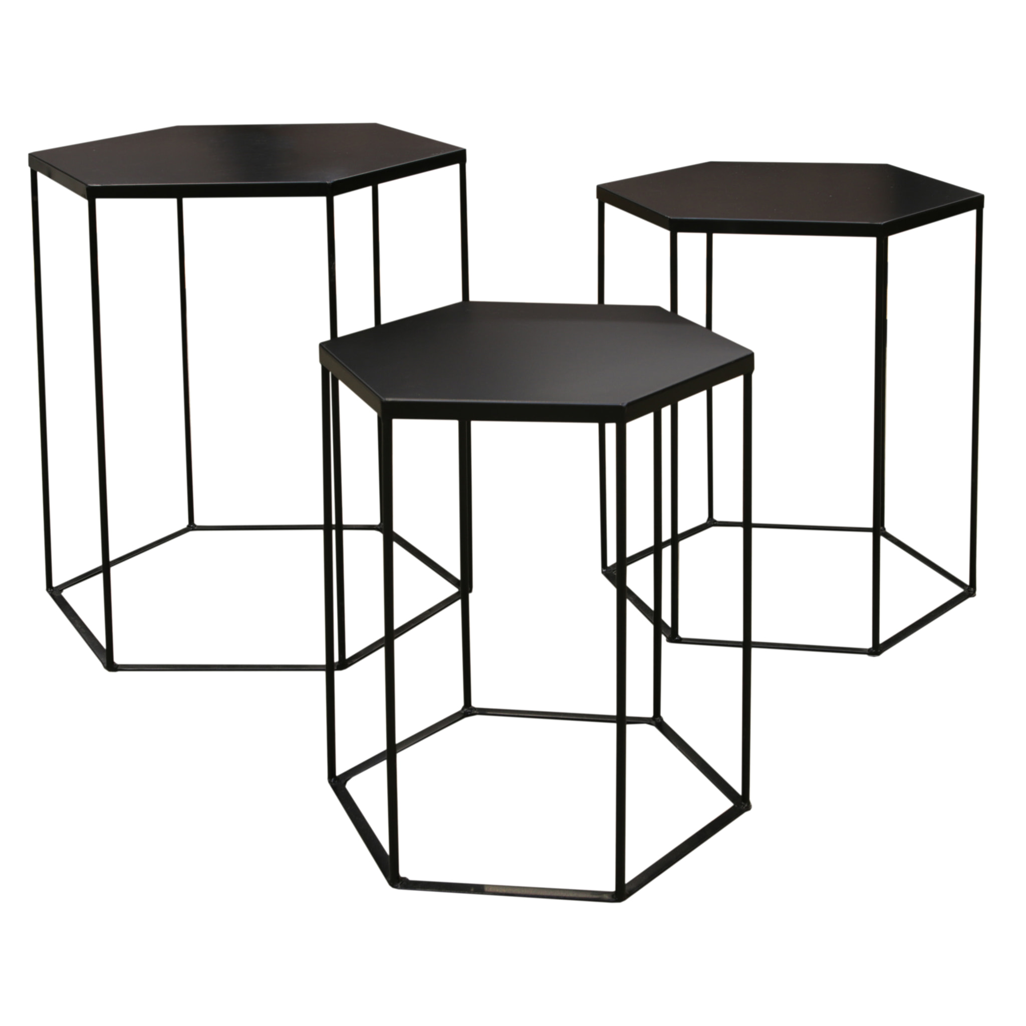 Table Metal Hexagone X3 Alveola