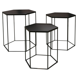 Table Metal Hexagone X3 Alveola