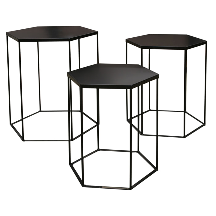 Table Metal Hexagone X3 Alveola