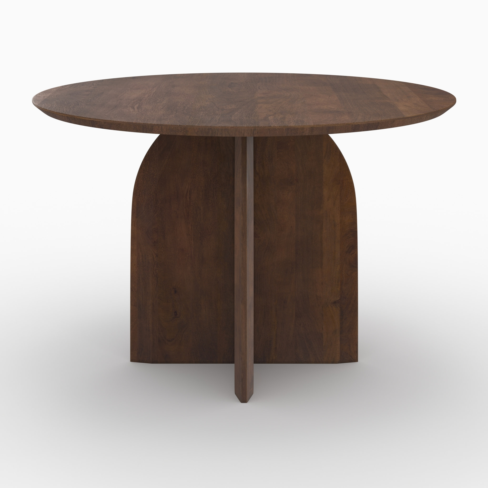 Table ronde en bois de manguier 4 places - Caïpi