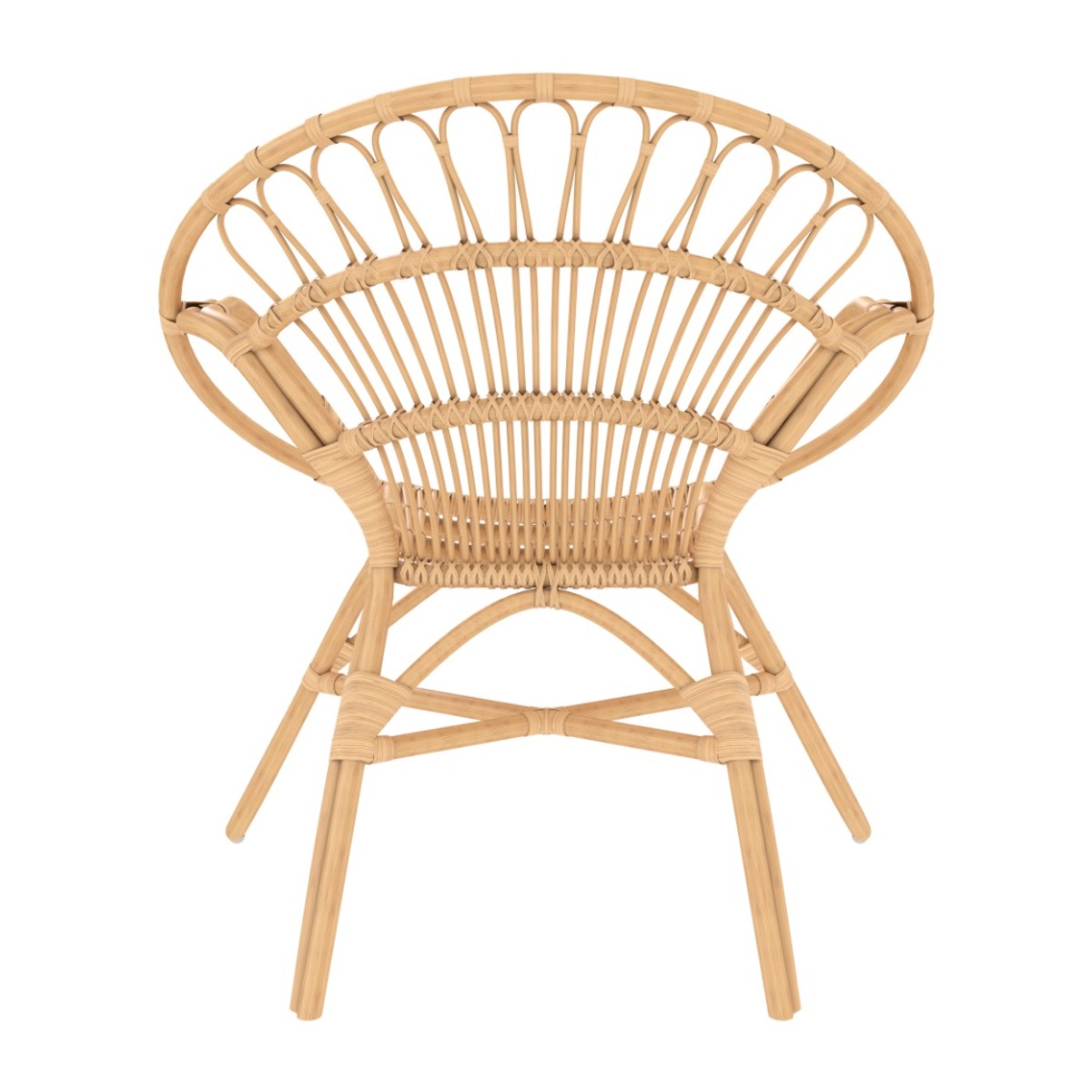 Fauteuil en rotin naturel - Ronnie