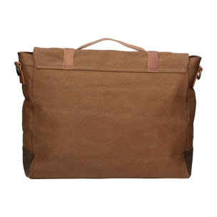 Borsa a mano unisex - Modello Minerva - Canvas e pelle - 30.0 x 40.0 x 12.0 cm