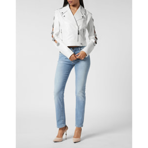 PHILIPP PLEIN Leather Biker