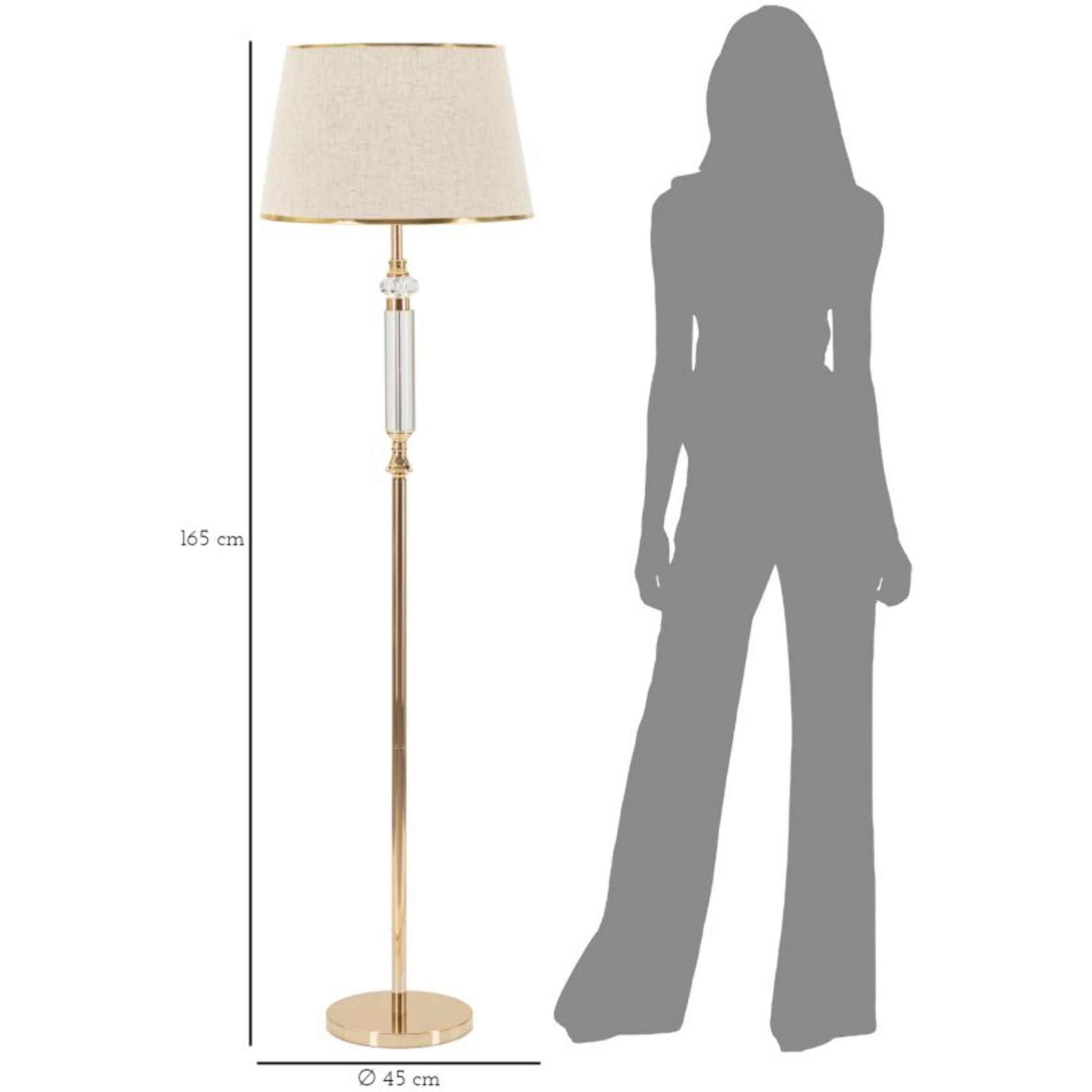 LAMPADA DA TERRA PRAGA CM Ø 45X165