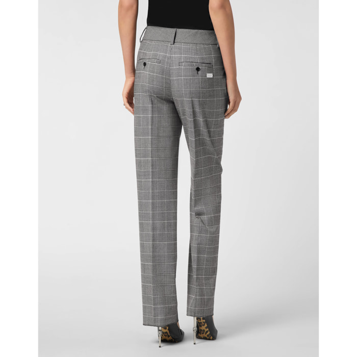 PHILIPP PLEIN Long Trousers Prince of Wales