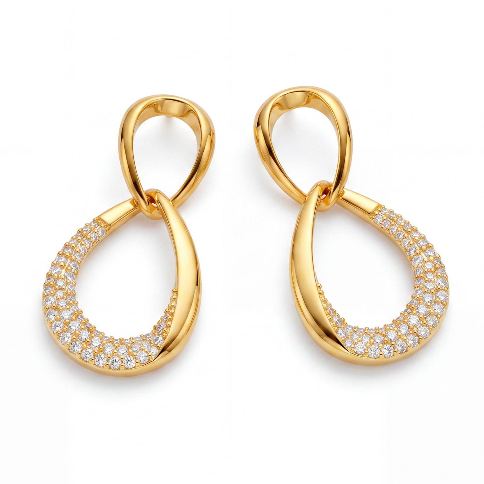 Pendientes Syroth acabado oro amarillo 18k