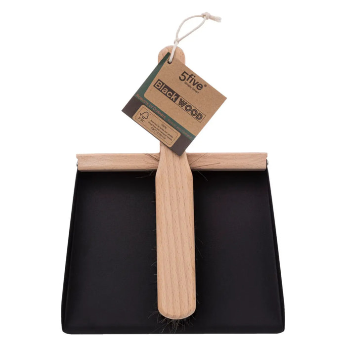 Ensemble pelle/balayette "Blackwood" noir