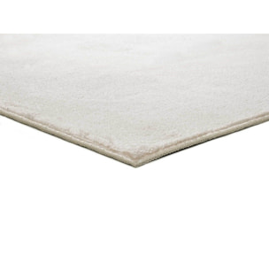 CORALINE Alfombra lisa lavable color blanco, varias medidas disponibles.