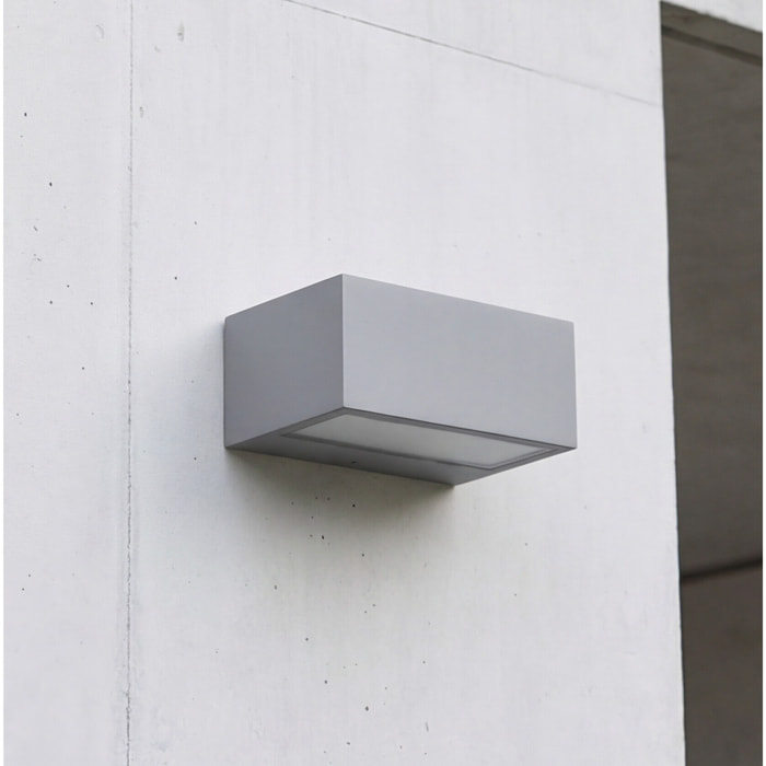 LEDS C4 Aplique Ip66 Nemesis Aluminium 70*170Mm R7S 100W Gris 640Lm