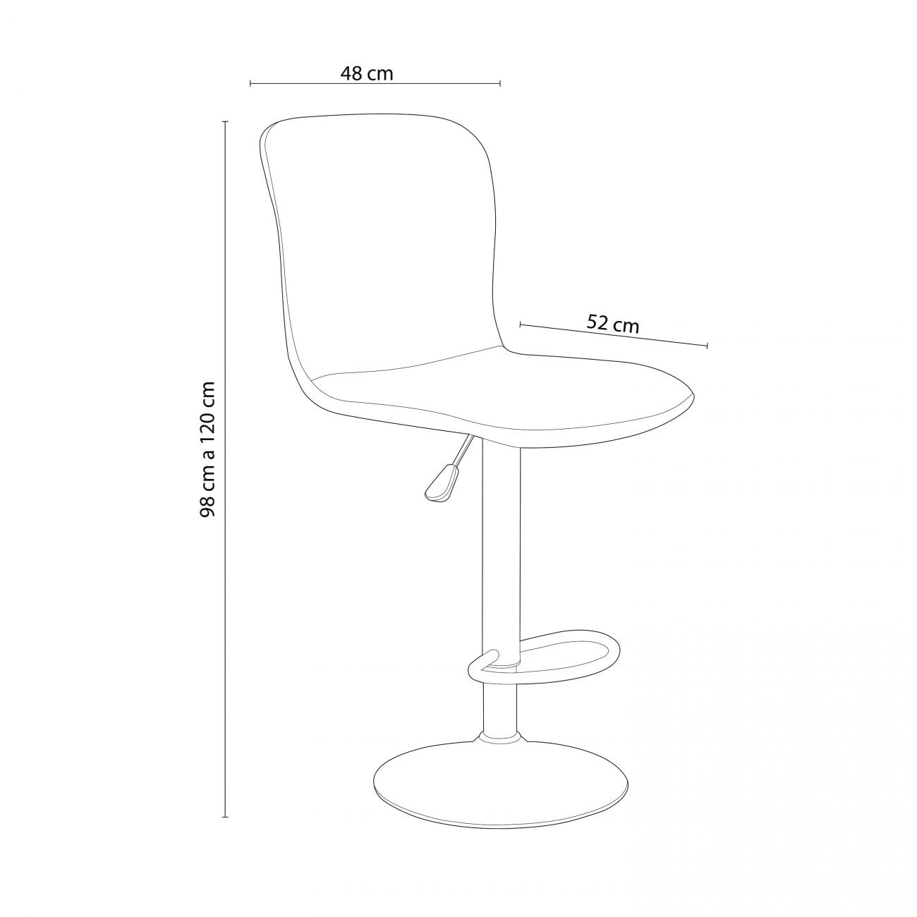 Pack taburetes Britain Tejido Gris - Negro