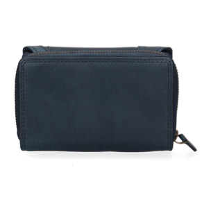 Portafoglio uomo in vera pelle - Modello False - Casual - 14.0 x 9.5 x 4.0 cm