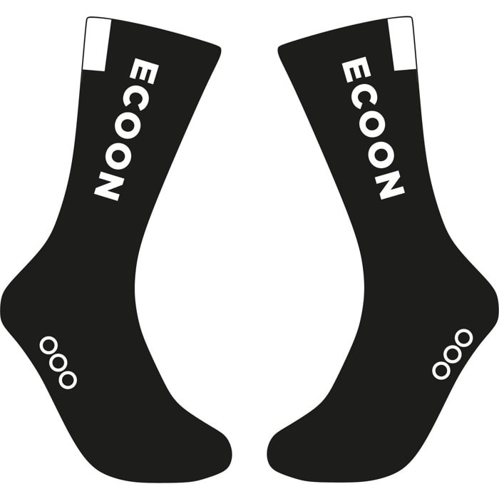 Calcetines de ciclismo unisex ECOON Lzoard - Negro