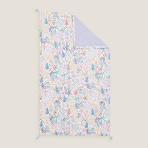 Toalla de playa con estampado marinero Conchana color varios
