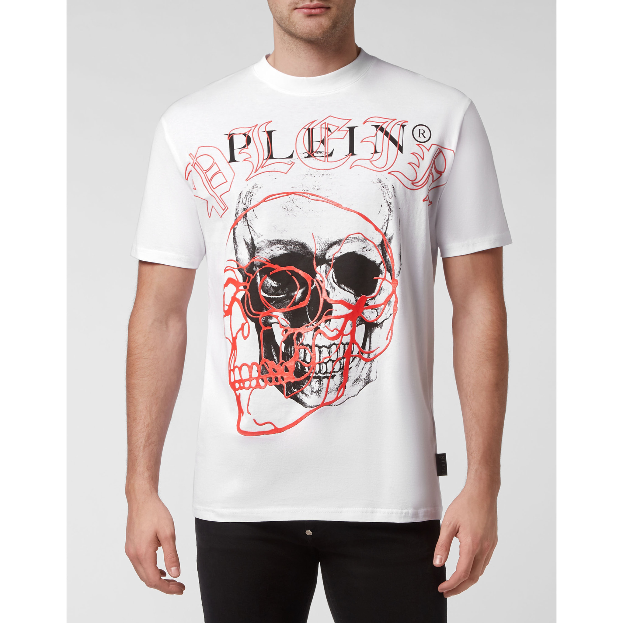PHILIPP PLEIN Camiseta de cuello redondo y manga corta