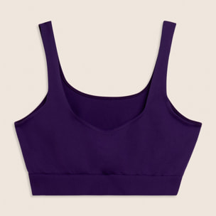 Top Sportivo Seamless con Fascia Sottoseno in costina