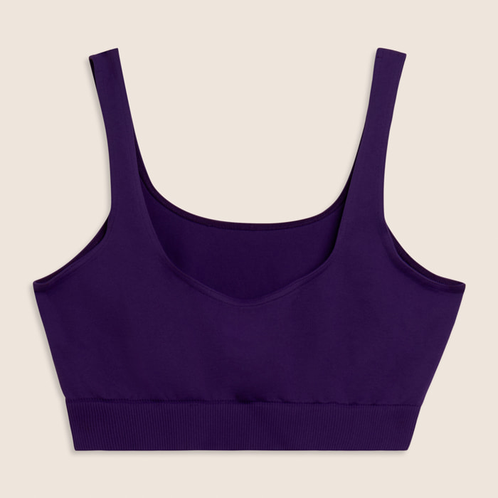 Top Sportivo Seamless con Fascia Sottoseno in costina