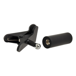Lampe LED clipsable USB Noir 12x8x20 cm