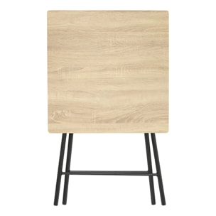 Table pliante 4 places effet bois