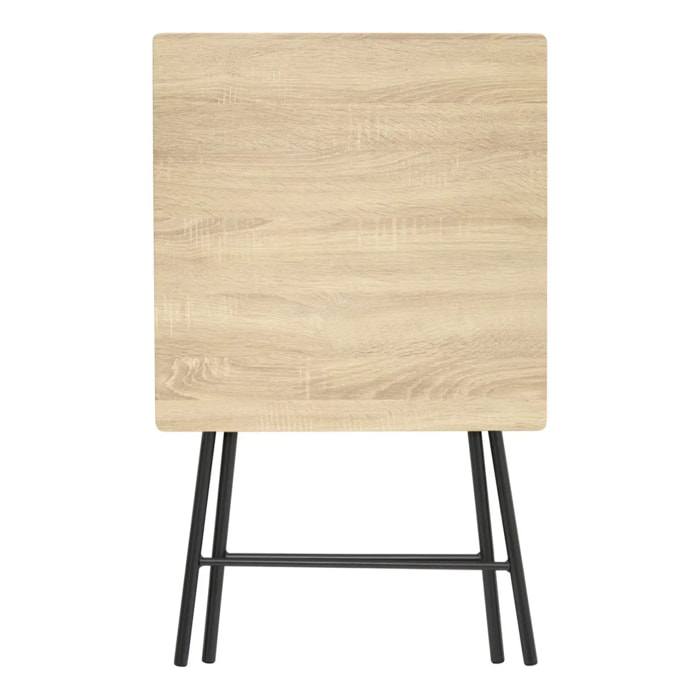 Table pliante 4 places effet bois