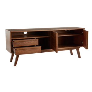 Meuble TV - Buffet vintage bois foncé noyer L160 cm VOLVER