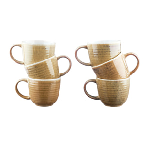 Mug COSMOS 40cl - 6 pièces - Crème