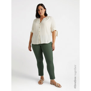 Fiorella Rubino - Pantaloni skinny - Verde militare