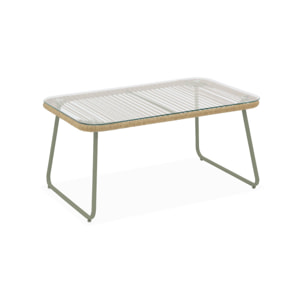 Salon de jardin acier galvanisé et cordage 4 places CESENA