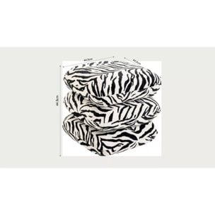 Tabouret pivotant Pepino 45x45cm tigre noir Kare Design
