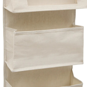 Rangement porte en tissu Dressy Plus beige