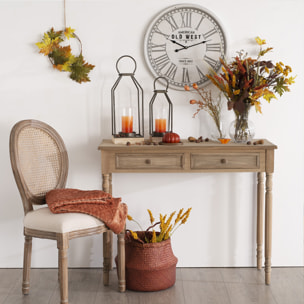 Chaise "Cléon" lin en cannage