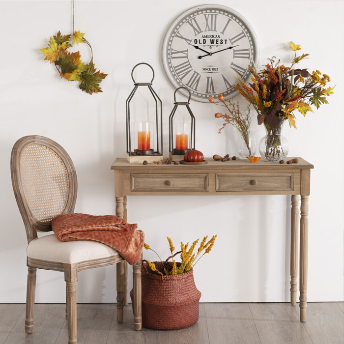 Chaise "Cléon" lin en cannage