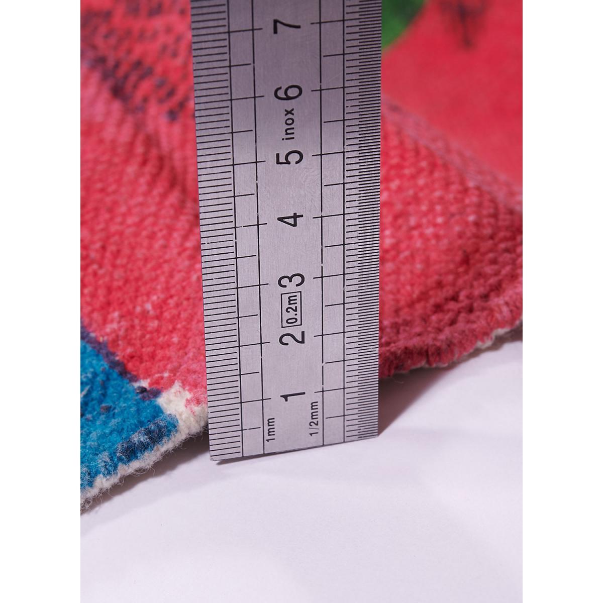 Tapis artisanal Kilim sans velours BIKO motif ethnique