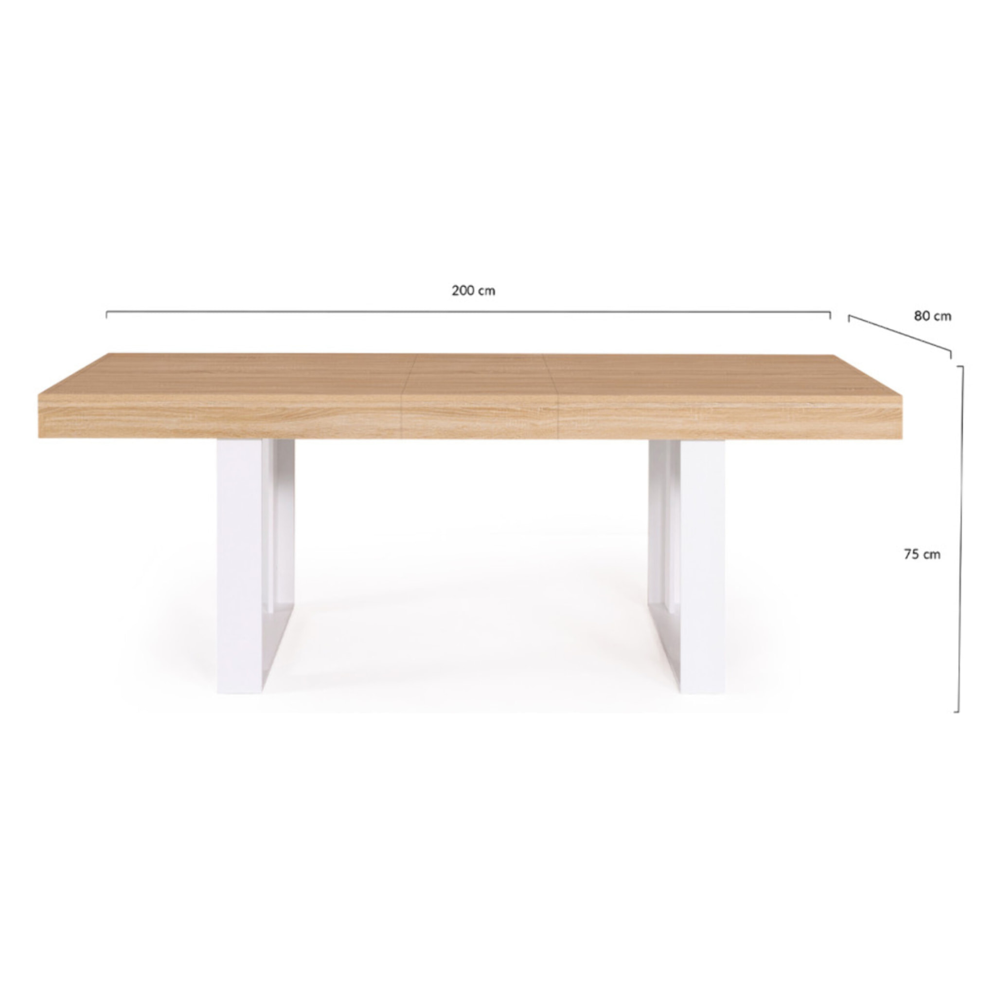 Tables à manger extensibles Brixton - Bois - Blanc