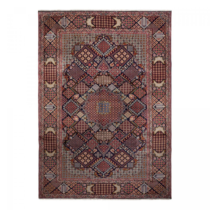 Tapis d'orient, motif oriental, noué à la main en laine, DELOJO