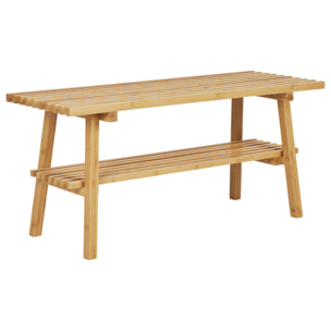 Saona - banc avec rangement - bambou naturel - 70 cm - Bois