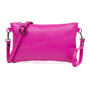 Albenga Borsa a tracolla da donna in vera pelle finitura Dollaro.