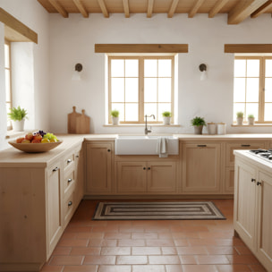 Tappeto arredo Salice antracite CON FONDO ANTISCIVOLO