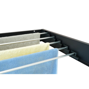 Séchoir à linge mural COBRA noir 100cm