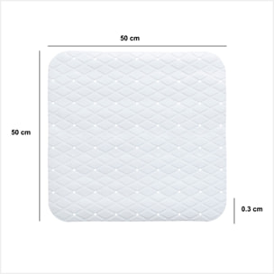Fond de douche antidérapant en plastique 50x50cm
