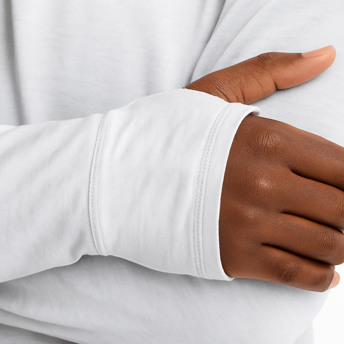 Sudadera ECOON modelo La diagonale des Fous en color Blanco