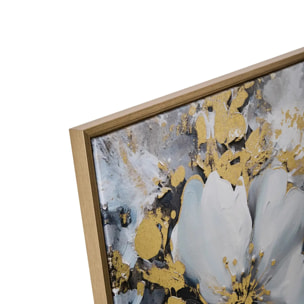 Toile imprimée encadrée Jiho bleu 50x50cm