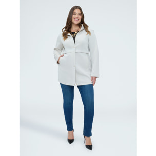 Fiorella Rubino - Chaqueta de neopreno con capucha - Blanco