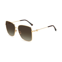 Jimmy Choo - lunettes de soleil - doré - Couleur des verres : marron