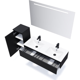 Ensemble double vasque 1 tiroir + miroir - HUDSON