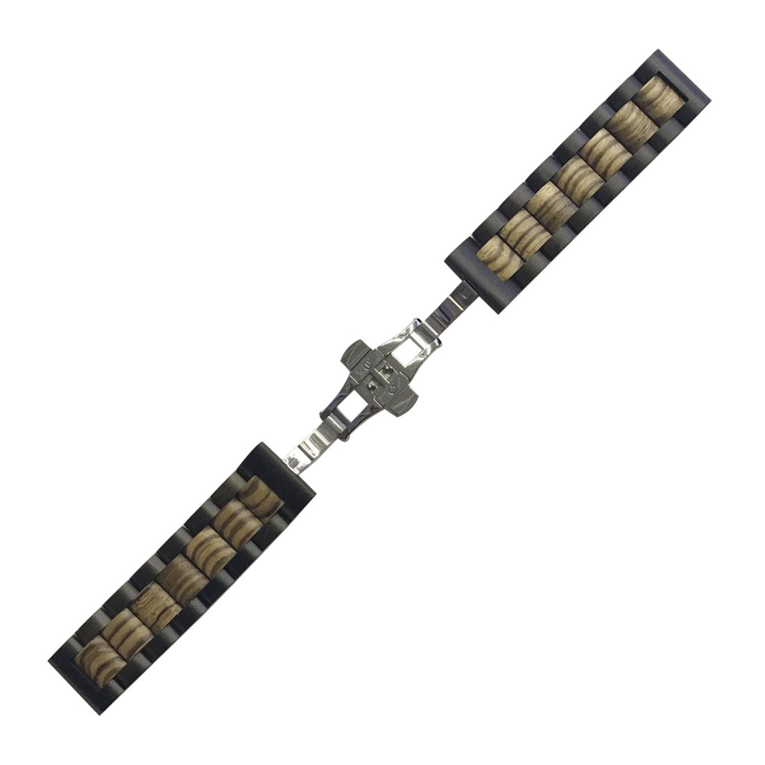 Correa universal de madera natural bambú para relojes de 22mm.Sistema Quick Release de fácil cambio.