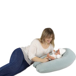 Coussin de maternité 160 cm Coton bio déhoussable-Pêche