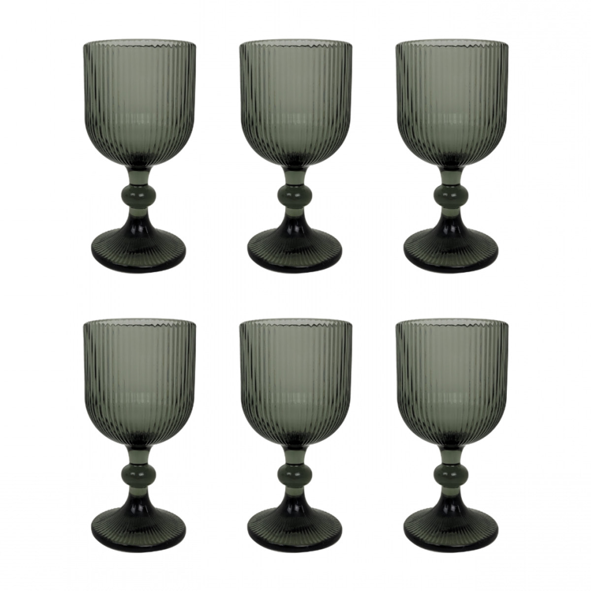 Lot de 6 verres à pied, YUCATAN