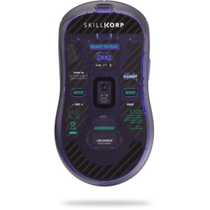 Souris Gamer Sans Fil SKILLKORP M20 Noir Ultimate 1K