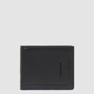 Piquadro Portefeuille homme en cuir avec porte-CNI, porte-monnaie, porte-cartes de crédit et protection RFID
