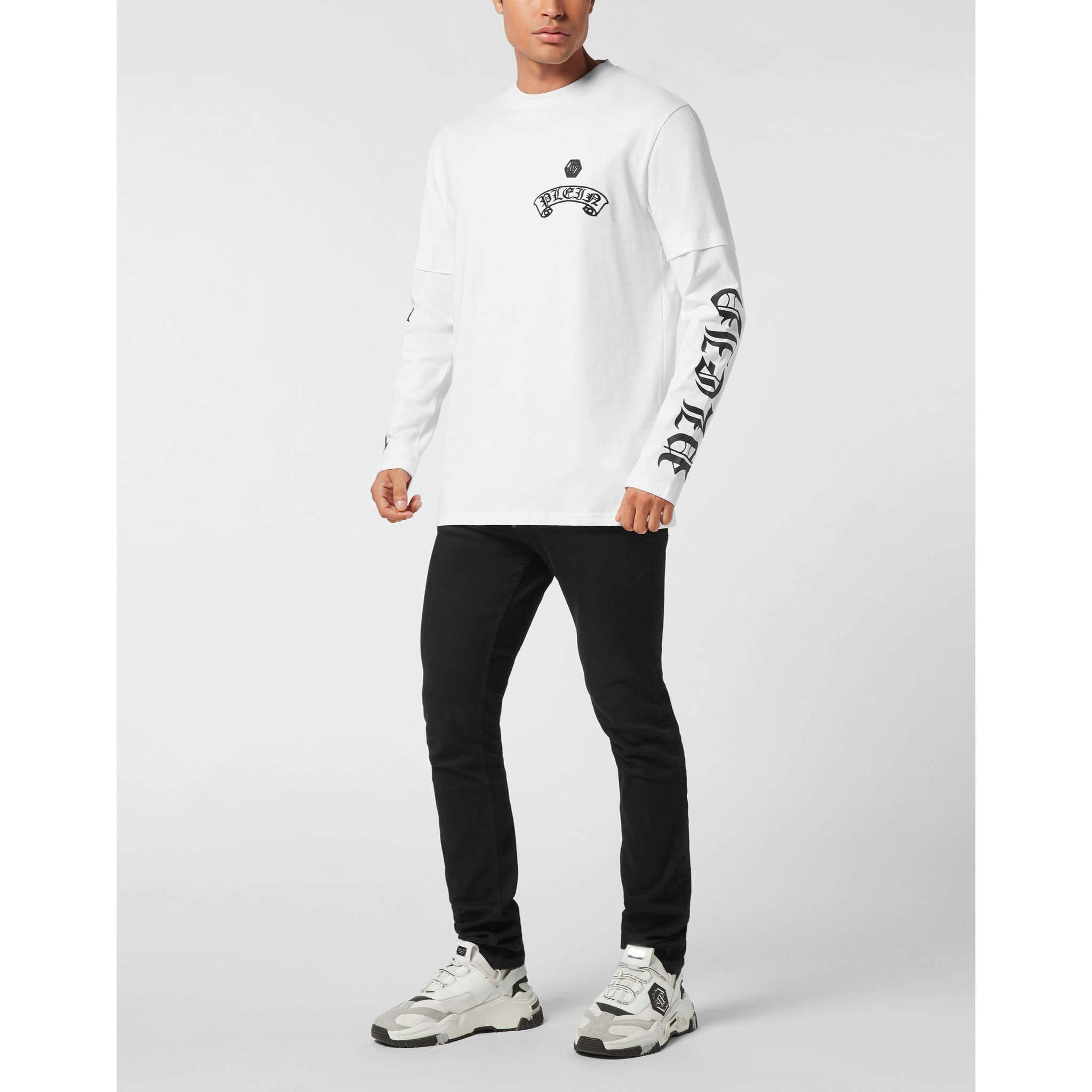 PHILIPP PLEIN T-Shirt Round Neck Ls